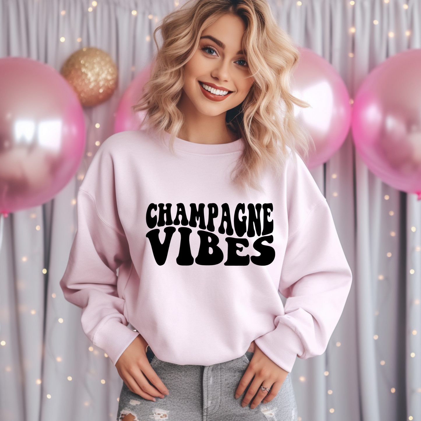 Teeshirt or Sweatshirt- Champagne Vibes