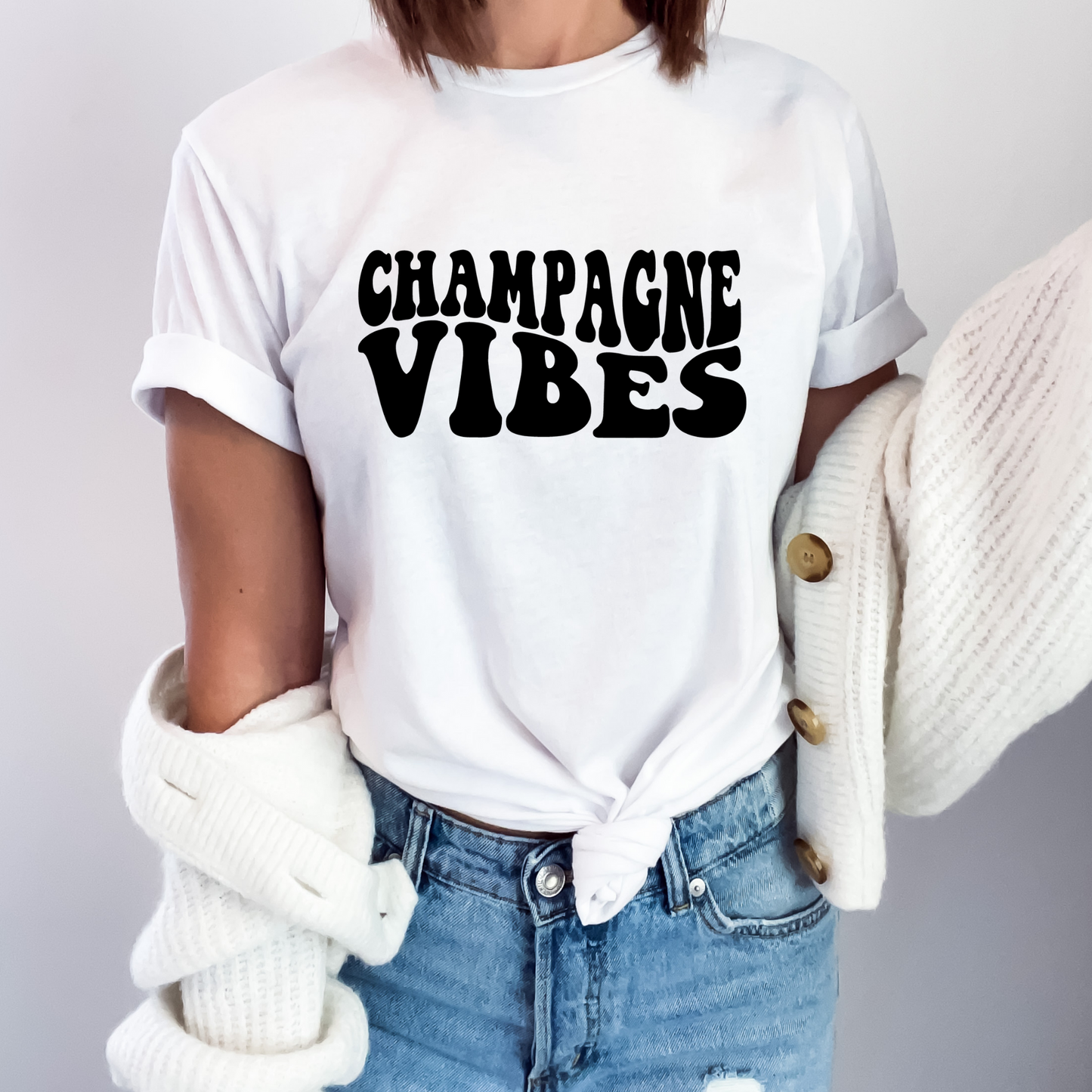 Teeshirt or Sweatshirt- Champagne Vibes