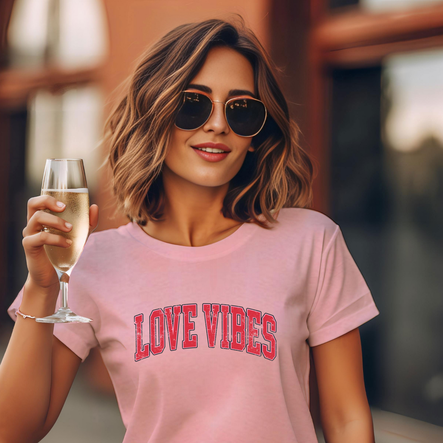 Teeshirt or Sweatshirt- Love Vibes