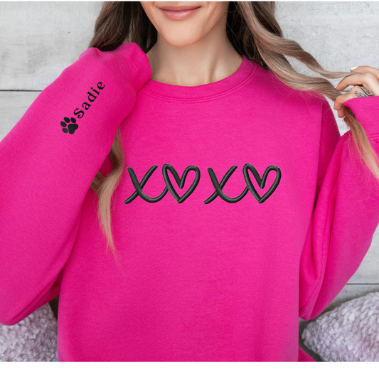 Embroidered Sweatshirt - XOXO