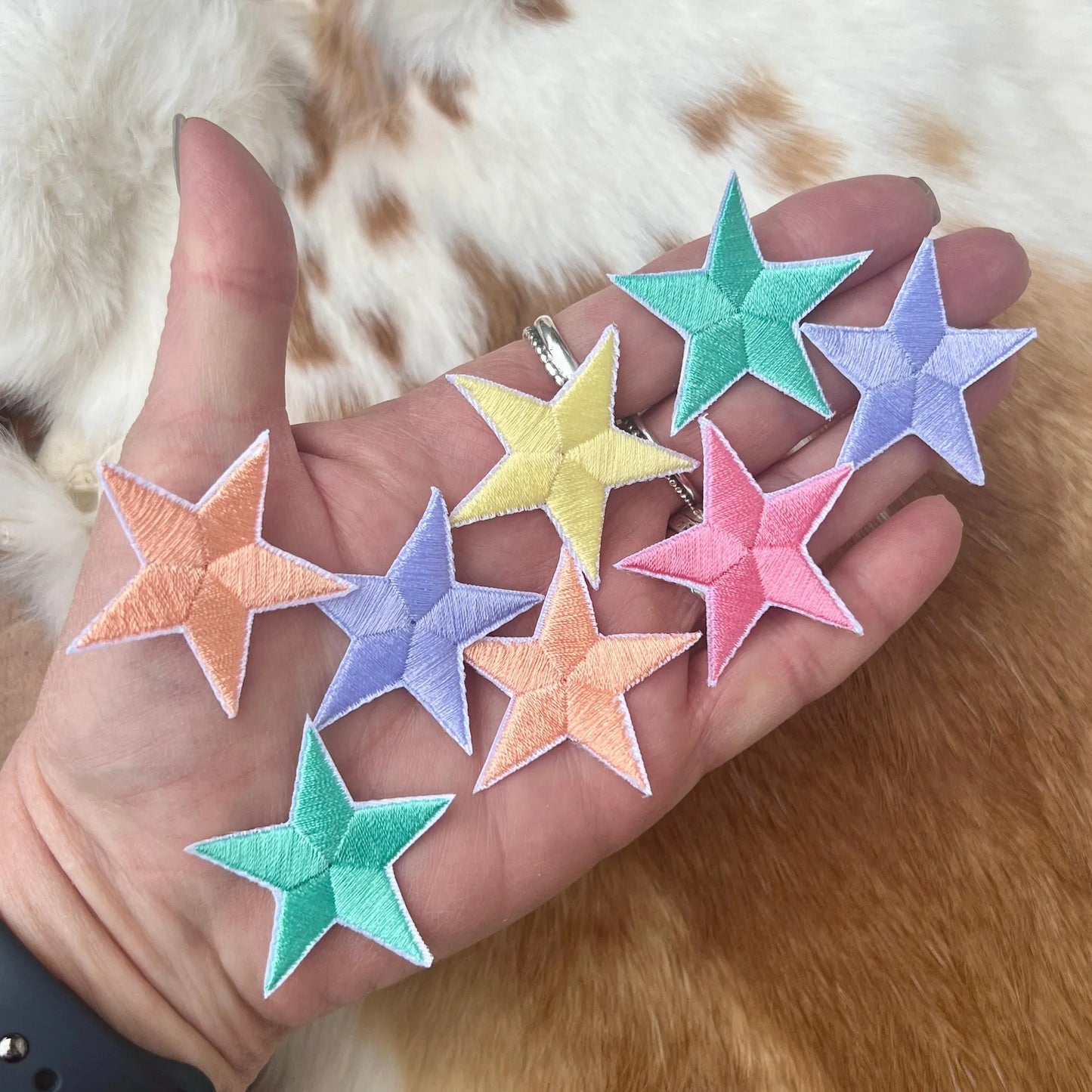 Embroidered Patches - Star's pack of 2