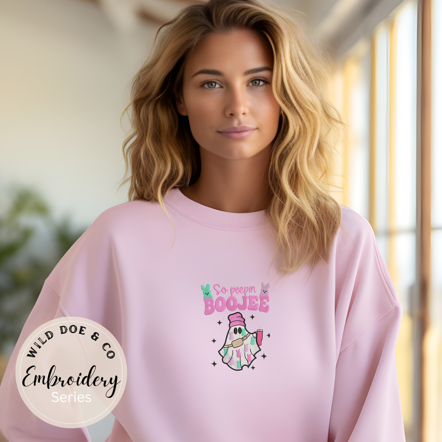 Embroidered Sweatshirt - So Peeping Boojee