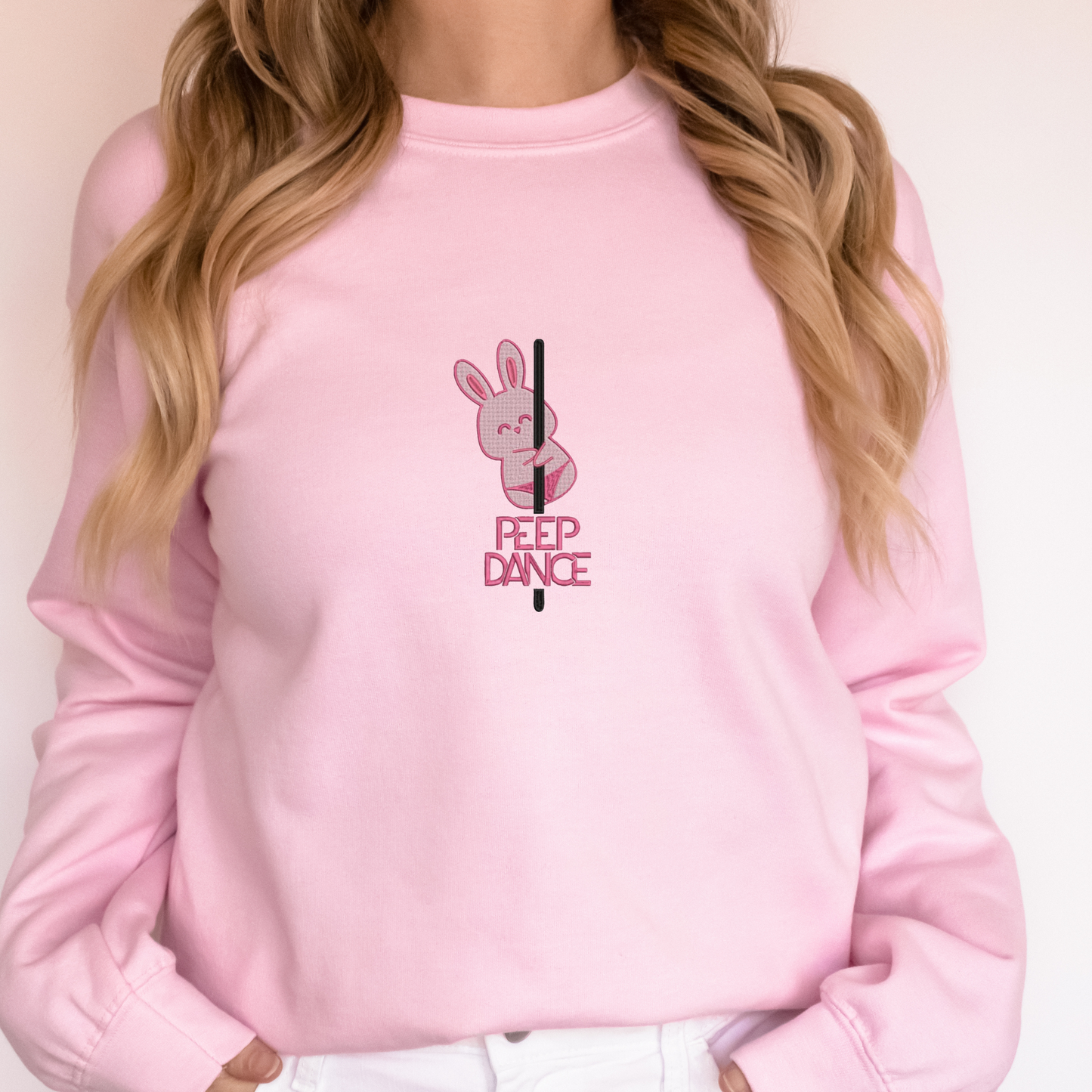 Embroidered Sweatshirt - Peep Dance