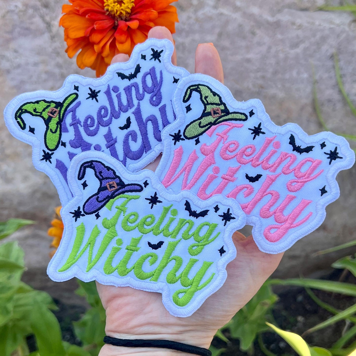 Embroidered Patches - Felling Witchy