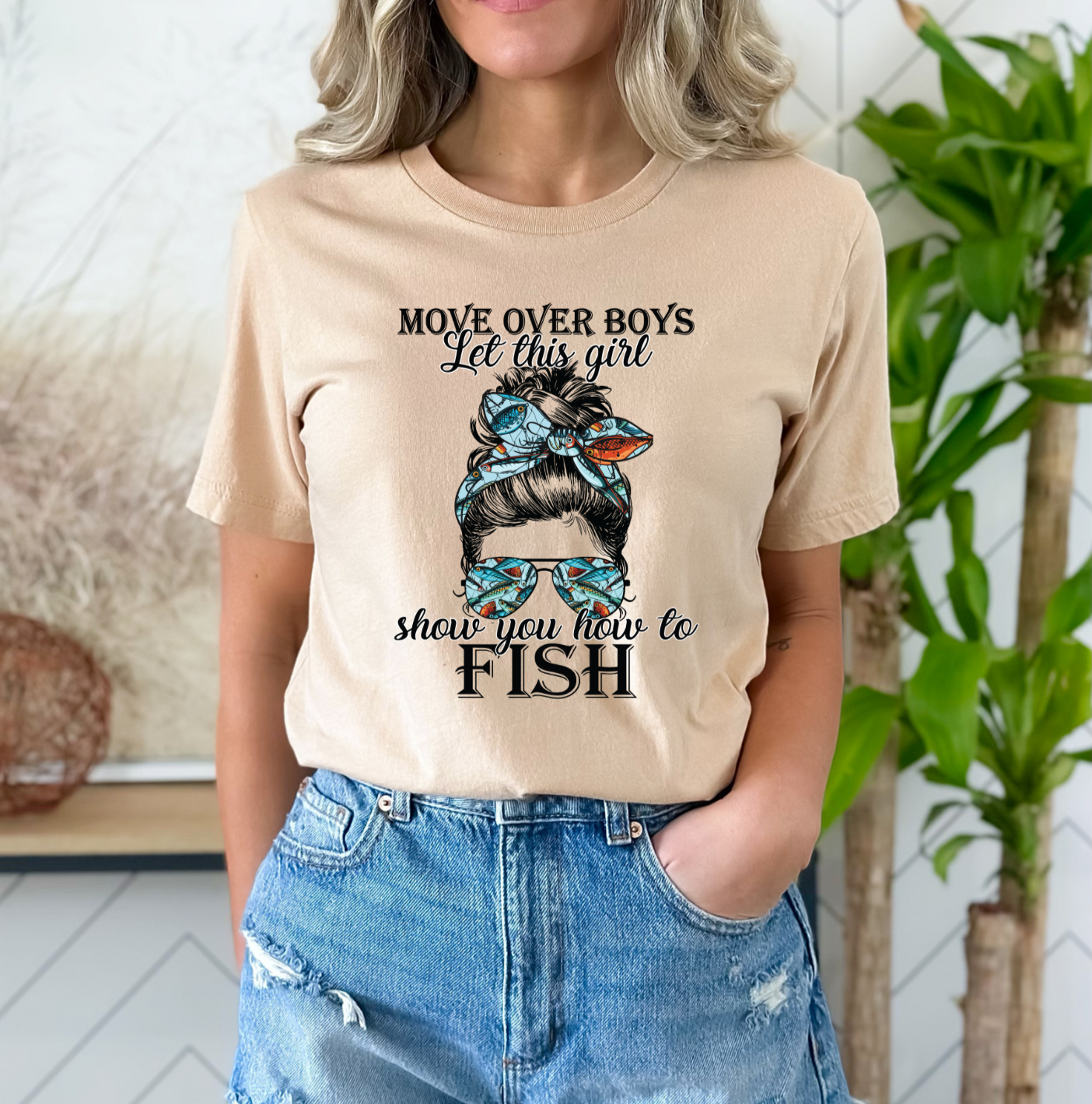 Teeshirt- Move over boys let this girl show you how to fish