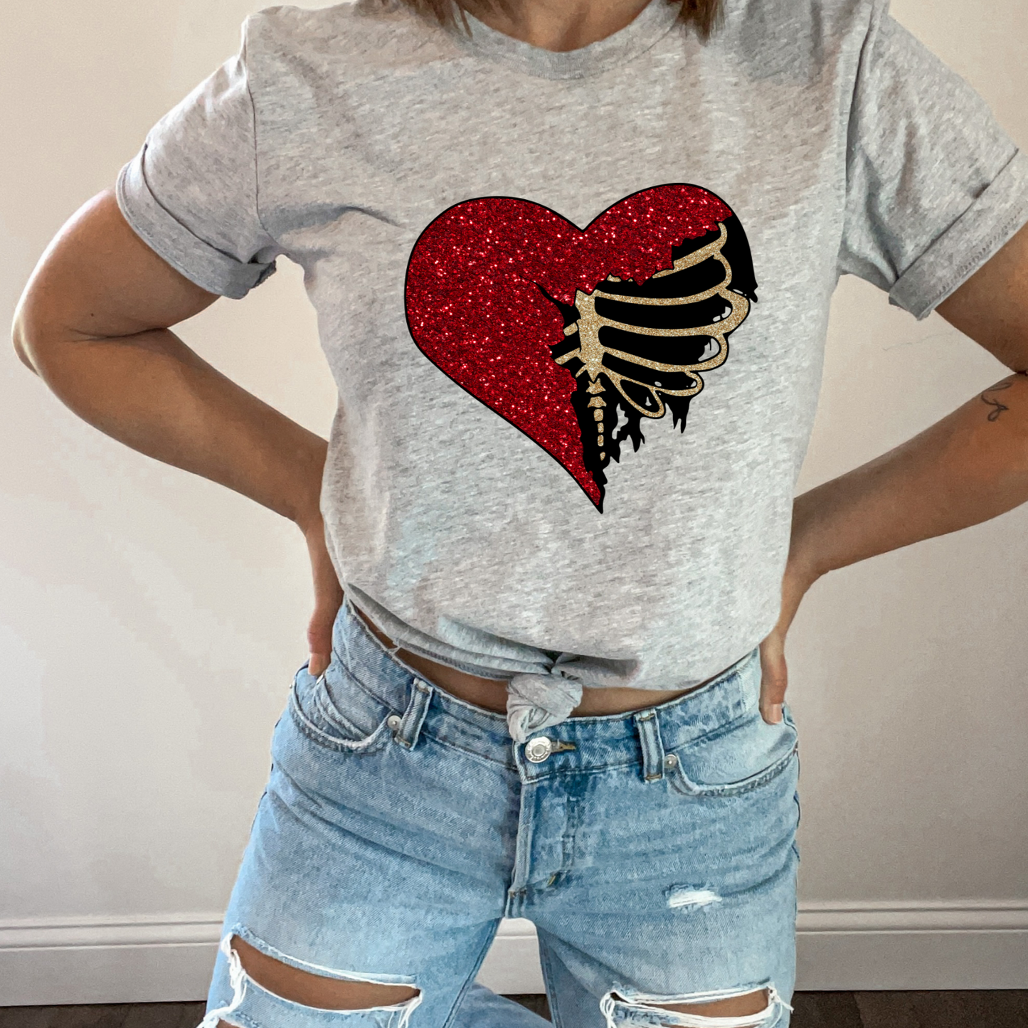 Teeshirt- Heart Chest