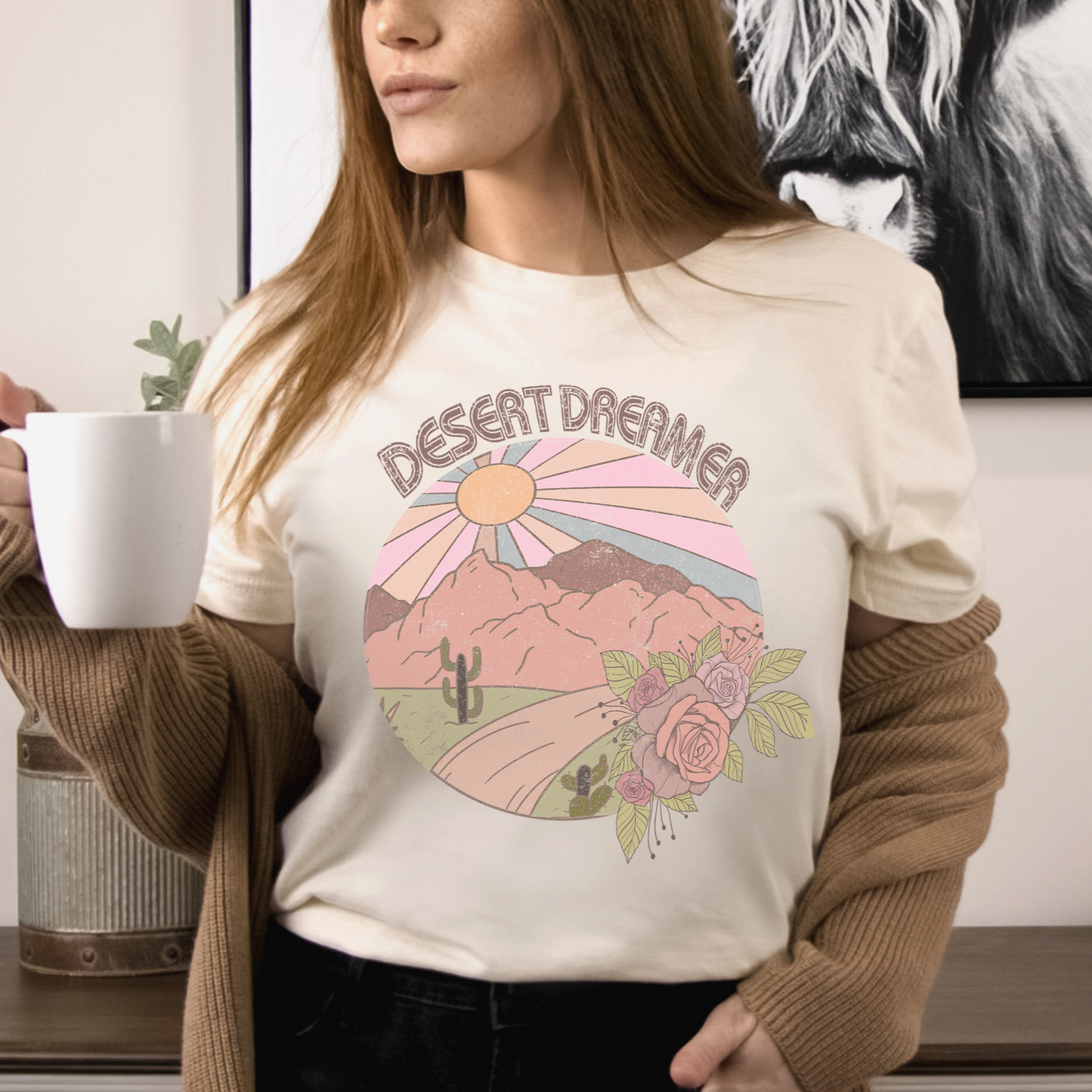 Teeshirt- Pink Desert Dreamer