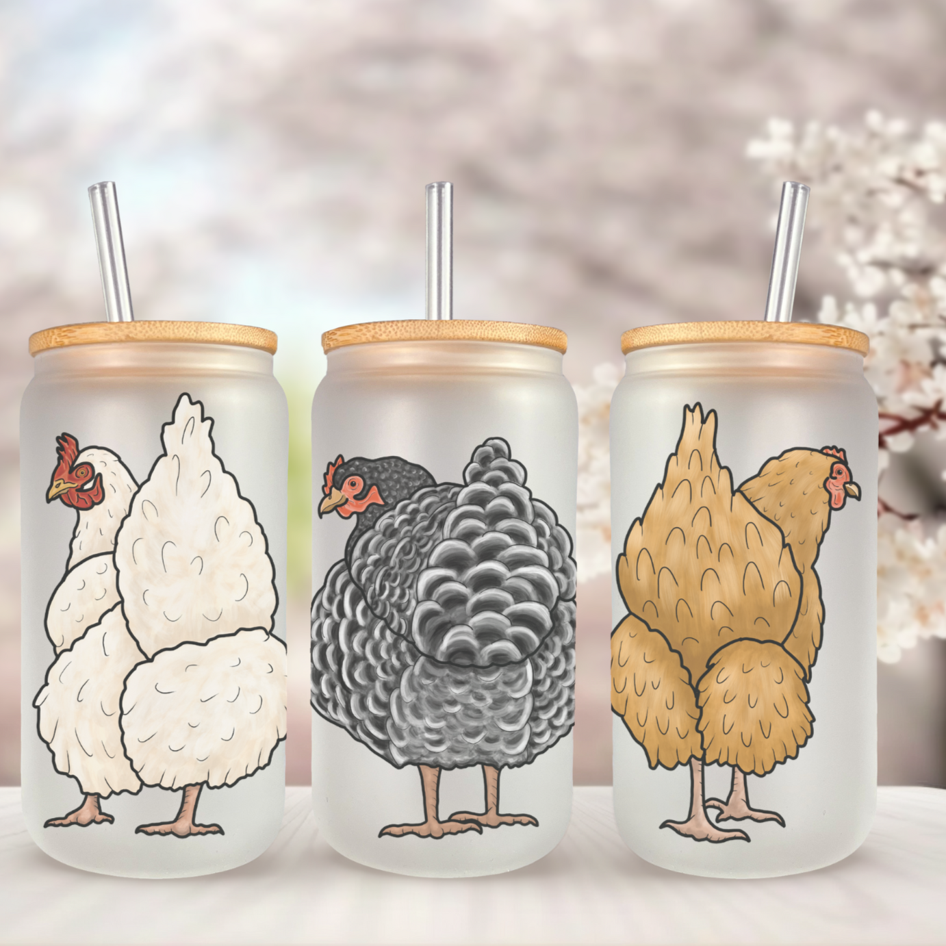 Glass Can- Chicken Butts