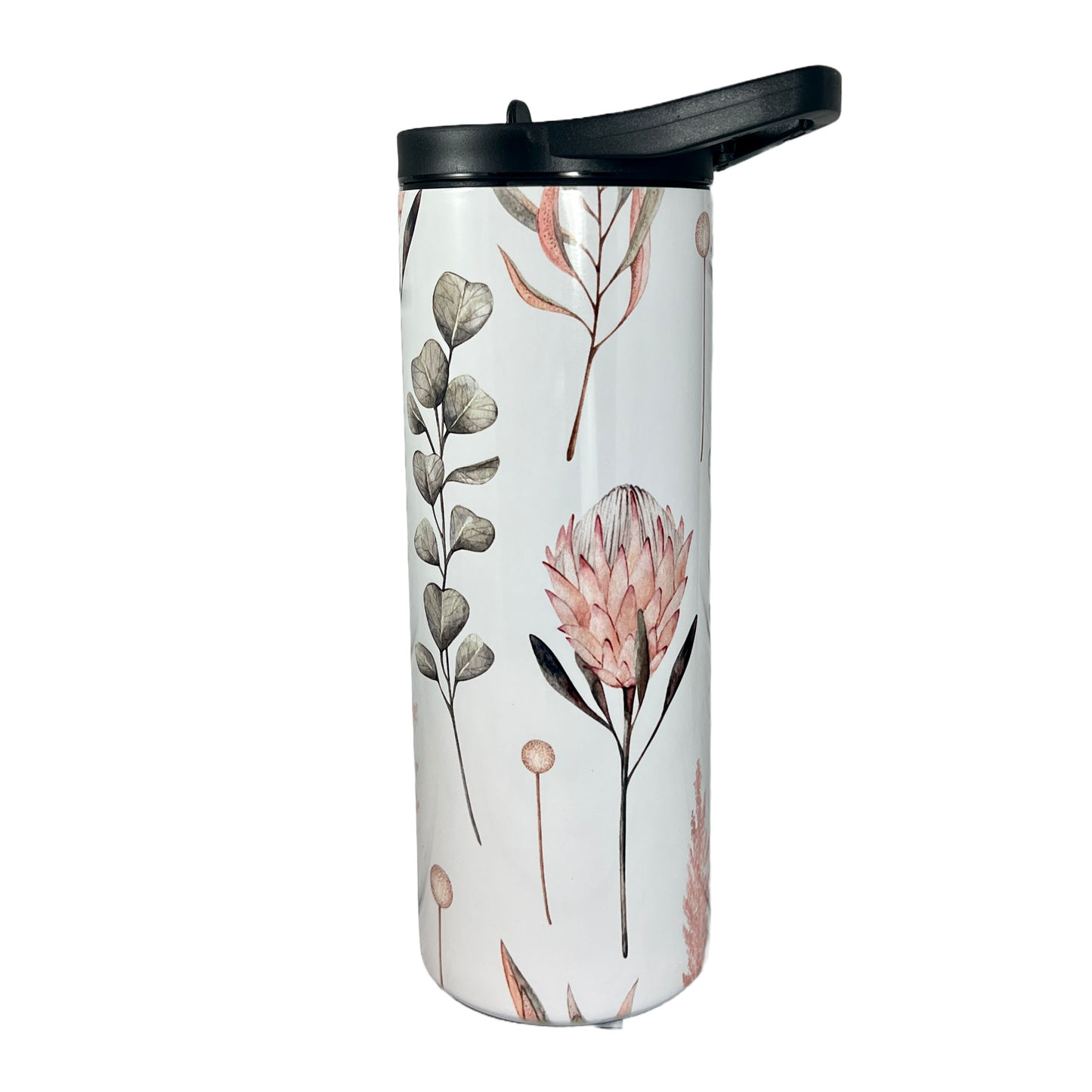 Hydration Bottle 25oz Duo Skinny Tumbler- Eucalyptus & Ginger Lily