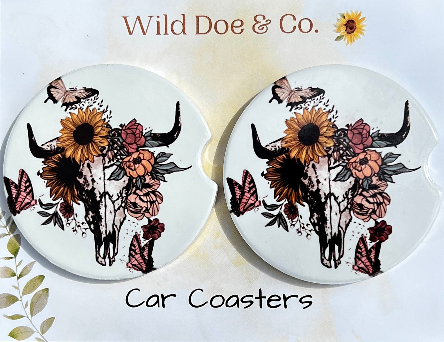 Ceramic car coaster set - Beautiful Crazy