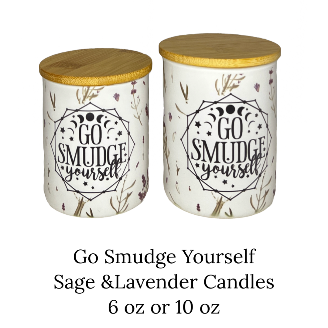 Candles - Go Smudge Yourself -Lavender and Sage