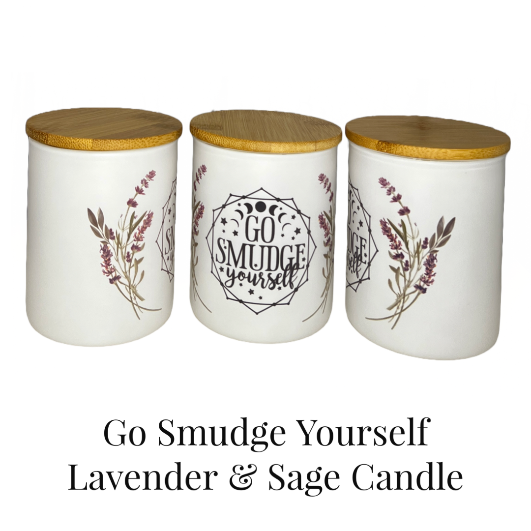 Candles - Go Smudge Yourself -Lavender and Sage