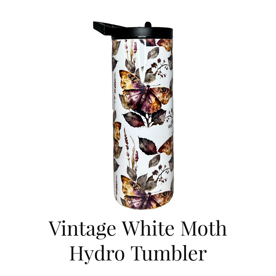 Hydration Duo Bottle 25oz Duo Skinny Tumbler- Vintage Moth Collection