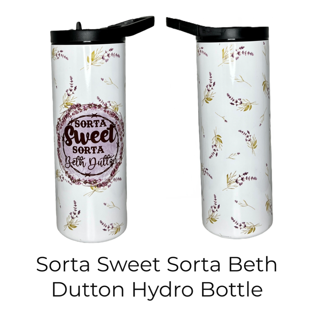 Hydration Duo Bottle 25oz Duo Skinny Tumbler - Sorta Sweet Sorta Bet Dutton