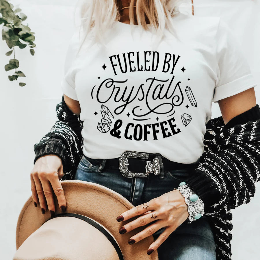 Teeshirt- Fueled by Crystals & Coffee