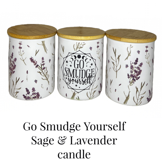 Candles - Go Smudge Yourself -Lavender and Sage