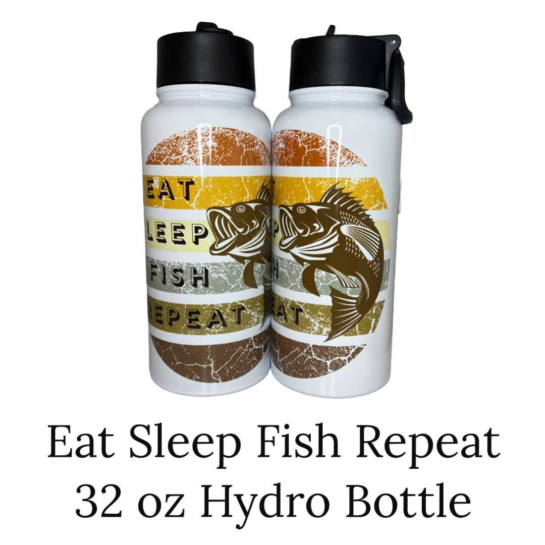 Hydration Bottle 32 oz - Eat Sleep Fish Repeat