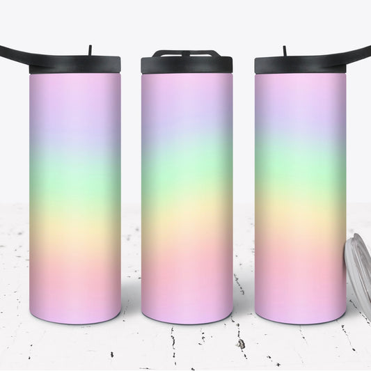 Hydration Duo Bottle 25oz Duo Skinny Tumbler- Pastel Ombré