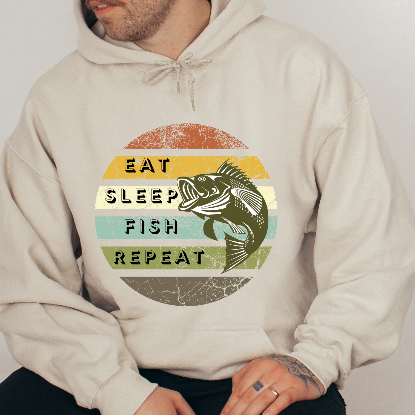 Sweatshirt- Eat Sleep Fish Repeat