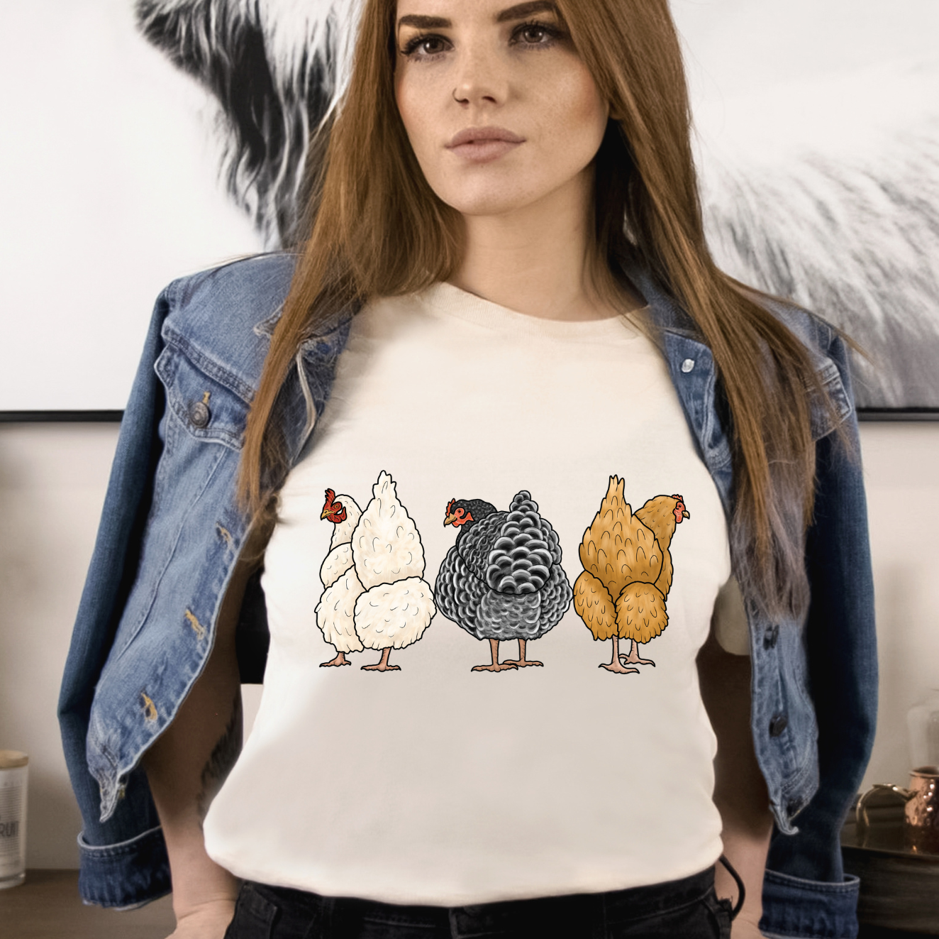 Teeshirt- Fluffy Butt Chickens